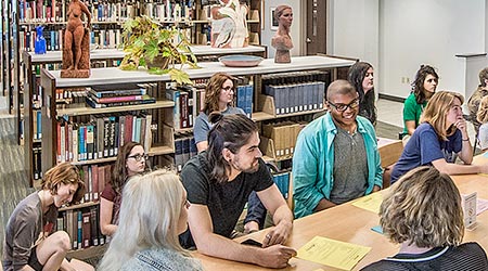 Students in Library